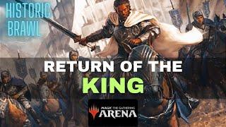 Aragorn the Uniter meets Arcane Bombardment, Historic Brawl, MTG- Arena #213