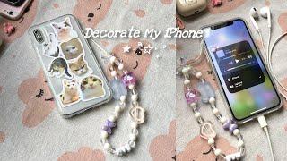 Decorating my iPhone XS ️ aesthetic vlog camera test + accessories