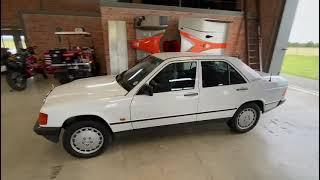 White Mercedes Benz 190D (Diesel)