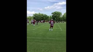 Dwayne Haskins Deep Pass to Kelvin Harmon | Redskins Rookie Camp (5-10-2019)