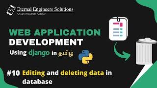 Editing and deleting data in database in django | Django Tutorial in Tamil part 10 | EES