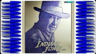 Indiana Jones | Ballpen Drawing | K5 arts | #48 #indianajones #hollywood #art