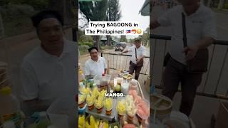 Trying BAGOONG in The Philippines! #travelvlog #philippines #filipinofood #bagoong #streetfood