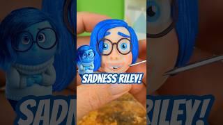 I made Riley in polymer clay, but with the style of Sadness! ! ! #riley #sadness #insideout2