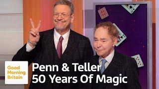 Iconic Magicians Penn and Teller Perform the Cups and Balls Trick!