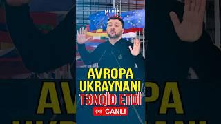 Avropa Ukraynanı buna görə tənqid etdi - Media Turk TV #mediaturk #trend #shortvideo