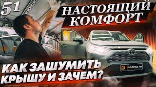 Шумоизоляция крыши по системе "Настоящий комфорт" | Шумоизоляция крыши Toyota Rav 4 | Инструкция