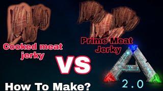 How To Make Prime Meat Jerky /Cooked Meat Jerky In Ark Survival Evolved Mobile