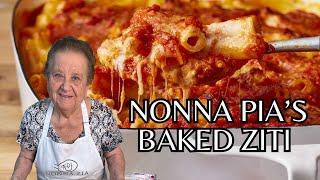 Nonna Pia's Baked Ziti! Hot Out of the Oven!