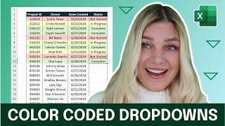 How to Create Color-Coded Dropdowns in Excel