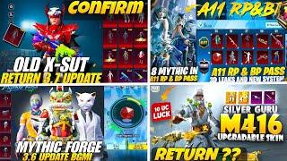 Next Carnival X-Sut | A11 Royal Pass Leaks | Next Mythic Forge Bgmi| Silver Guru M4 Return 3.6Update