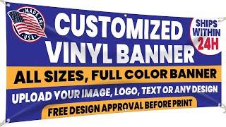 Custom Banner & Signs – Personalized Vinyl Banner for Outdoor Events, Banners for All Occasions