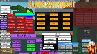 NEW OP FLARE GUI HUB OUT NOW FOR LUMBER TYCOON 2 (NEW SCRIPT FOR ROBLOX)(LUMBER CRACKER AND MORE)