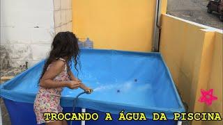 TROCANDO A AGUA DA PISCINA!!