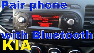 How to pair mobile with Bluetooth KIA PICANTO / MORNING #CarGuruDIY