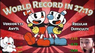 Cuphead Current World Record Speedrun in 27:19 | Any% - V1.1.5 - Regular Difficulty