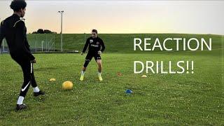 BALL CONTROL & REACTIONS FOOTBLL TRAINING SESSION!! DAY IN A LIFE OF A FOOTBALLER DAY 2!!