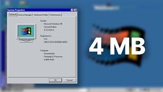 Windows 98... on 4MB RAM