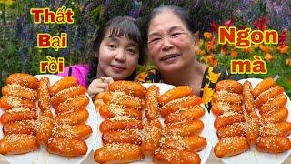 Như Ú Làm Món CHuối Rim Đường Tuổi Thơ Ăn Cùng Mẹ Ngoài Vườn Dừa | Huỳnh Như Vlogs