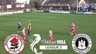 HIGHLIGHTS | Bonnyrigg Rose 0-1 Edinburgh City | Assistant Manager Interview | 08-03-25