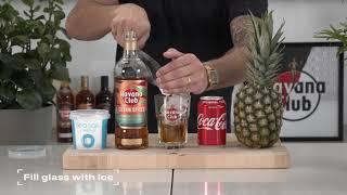 Havana Club Cuban Spiced Rum - The Key Serves - with Coke, Salt & Pineapple