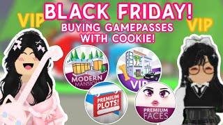 *BUYING GAMEPASSES* In Adopt me!️ Spending our robux during*BLACK FRIDAY*