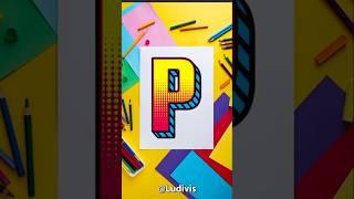 The letter P #viralshorts #shorts #art #shortvideo #youtubeshorts #fyp #viral