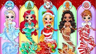 Christmas Mermaid Fashion For Disney Princess | Best DIY Fashion Paper Dolls