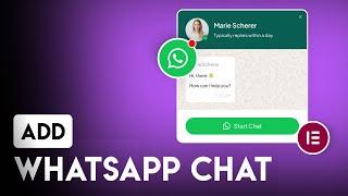 FREE WhatsApp Chat Integration in Elementor!