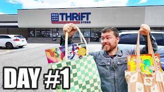 Going to the SAME Thrift Store EVERY Day for 1 Week! Can I Make Money?