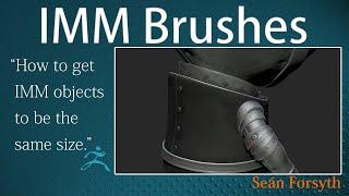 IMMBrush for ZBrush - how to use it and how to draw out consistently sized meshes