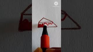 How to Draw a Pastry cake Step by Step – Easy Drawing Trick! #shorts #drawing