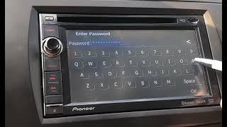 how to unlock pioneer AVIC-F940BT password , code remove  unlock 930bt 950bt AVIC-F960BT NEX5000 and