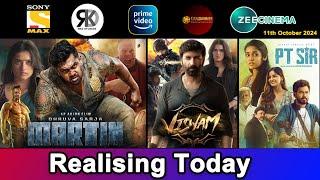 4 New South Hindi Dubbed Movies Releasing Today | Martin, Pt Sir | 11th October 2024