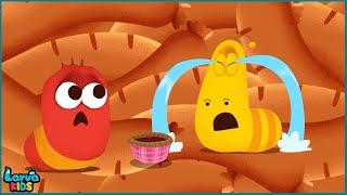 The Boo Boo Larva Kids Song Larva Kids Nursery Rhymes & Kids Songs (george on bike) Mummy pig doctor