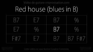 Red House : Backing track (Blues in B)