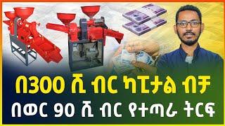 በ300ሺ ብር ብቻ "ከቤት ሳይወጡ" የሚሰሩት አዋጭ ስራ ! | አነስተኛ ወፍጮ ማሽን | milling machine |business ideas in Ethiopia