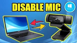 How to TURN OFF LAPTOP MIC or WEBCAM MIC Windows 10 (Fast Method)