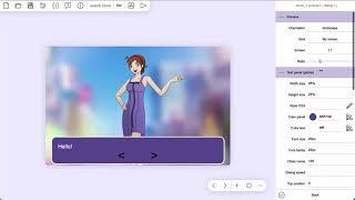 Tuesday JS visual novel engine free online maker for browser