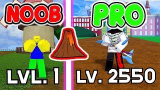 Blox Fruits Noob to Pro BUT, with ONLY The Magma Fruit! Level 1 to MAX Level!