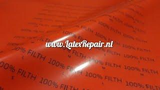 Latex labels for 100% FILTH by #LatexRepair