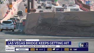 Las Vegas bridge center of semitruck problems