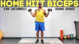15 Min Dumbbell HIIT Workout (BICEPS EDITION)