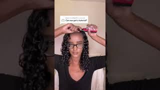 denman brush curl definition tutorial #shorts AMAZING RESULTS