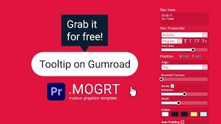 Tooltip Text Box | FREE MOGRT for Premiere Pro and After Effects