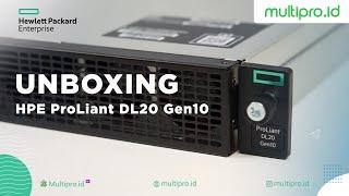 Unboxing Server HPE Proliant DL20 Gen 10