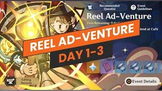 REEL AD-VENTURE Event | Day 1-3 | RAVE REVIEW | GENSHIN IMPACT