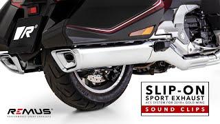 Sound Comparison: REMUS Slip-On Sport Exhaust vs. Stock Exhaust for 2018+ Gold Wing | WingStuff