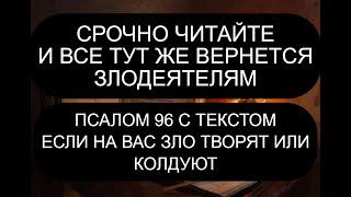 ЕСЛИ НА ВАС ЗЛО ТВОРЯТ ИЛИ КОЛДУЮТ. 96 ПСАЛОМ