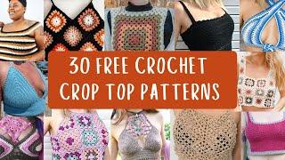 CROP TOP crochet patterns perfect for summer️